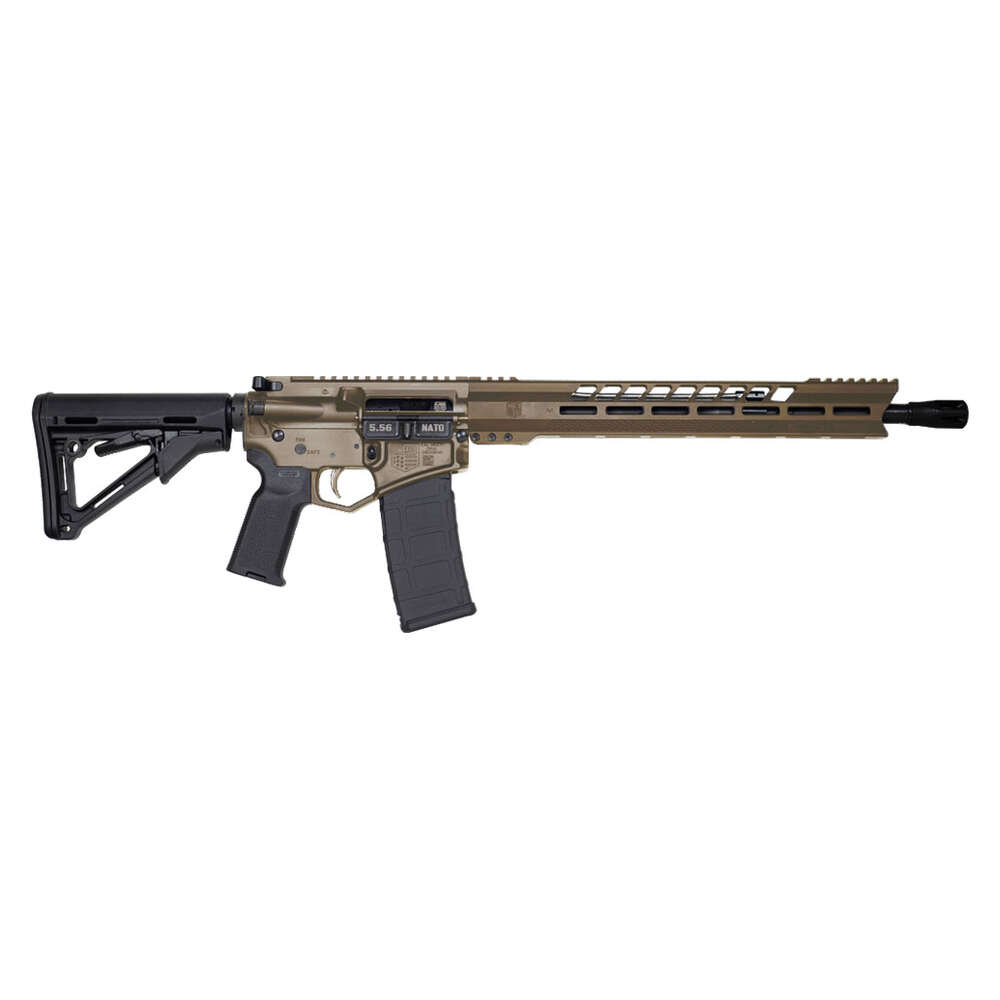 Rifles Long Guns Diamondback Firearms Black Gold DB15 Rifle 223Rem|5.56NATO DB15BG 5.56MM FDE 16" V RAIL •  • Model: Black Gold DB15 Rifle